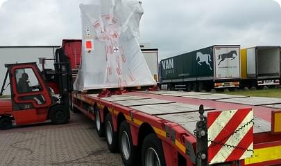 Transport linii produkcyjnej z Włoch do WNP
